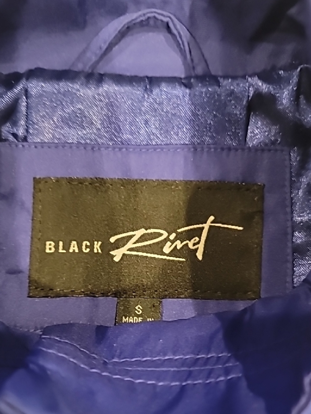 Black Rivet Coquette Short Flare Button-Front Jacket Cobalt Blue Small - Picture 7 of 15